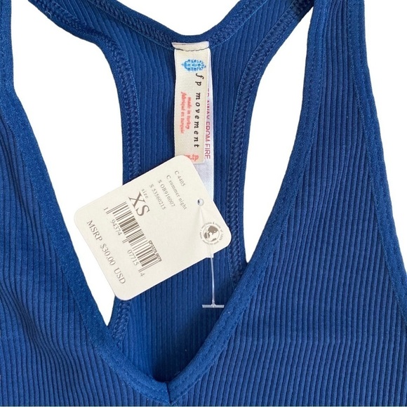 Free People Free Throw Crop Top Yoga Workout Sports Top Womens Size XS New - Picture 3 of 10